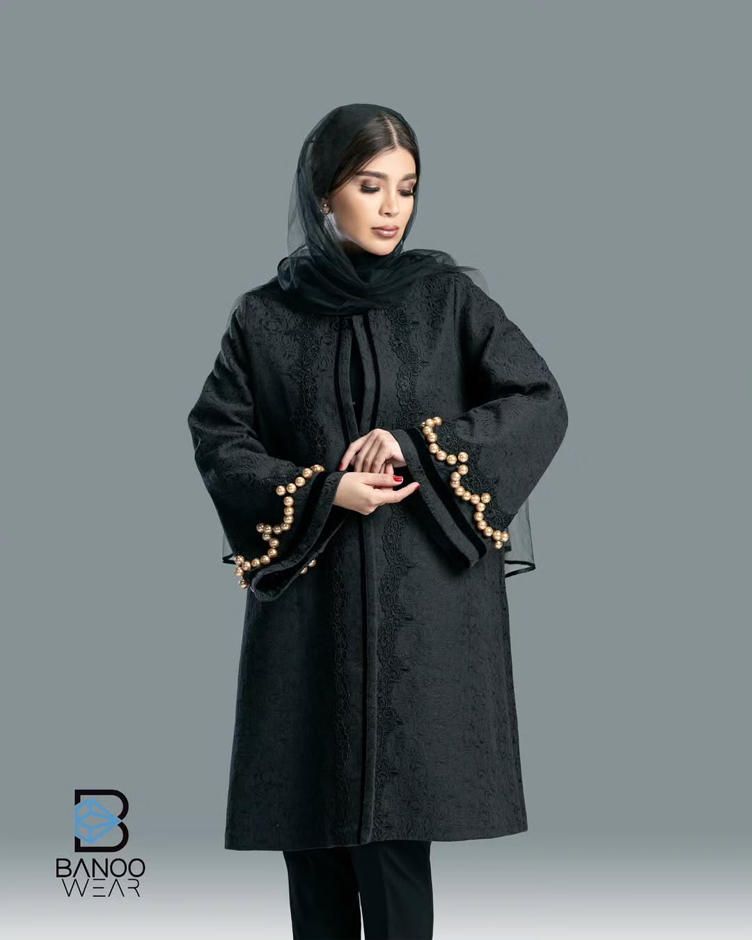 مانتو مجلسی مرواریدی